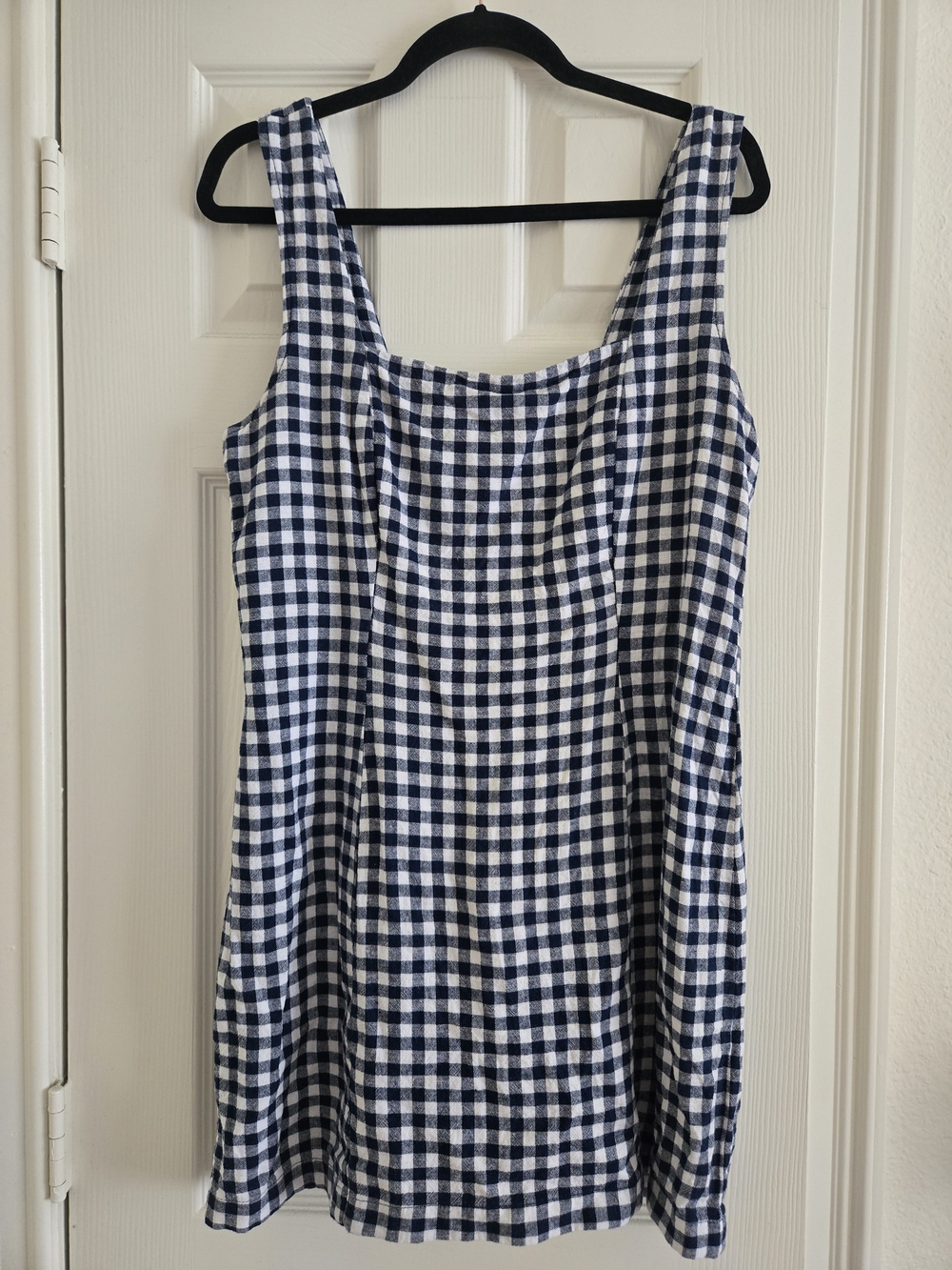 Old Navy Navy and White Gingham Mini Dress